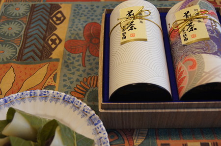 フリーマーケットのお茶