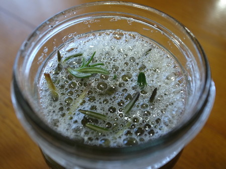 写真: ローズマリー酵母2日目