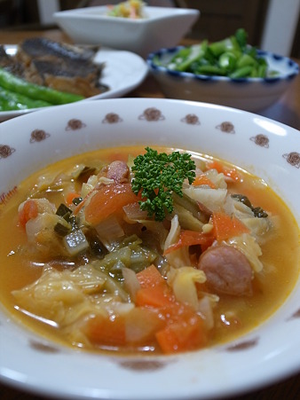 夕食スープ