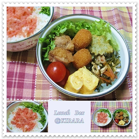 ◆たらこご飯のお弁当２．２♪