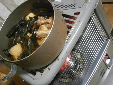 ストーブで煮物