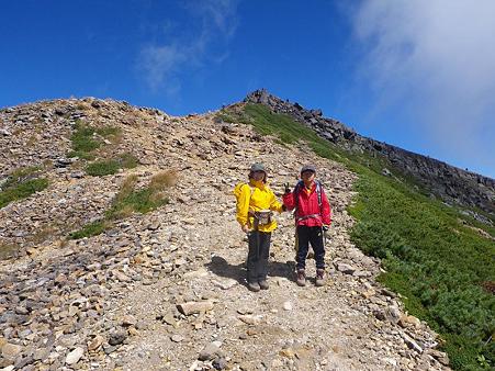 硫黄岳へ