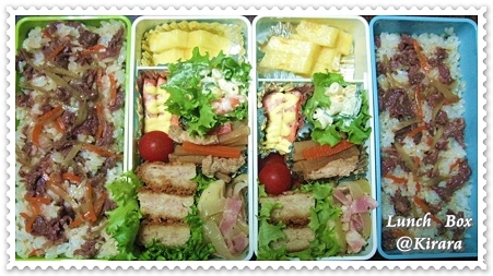 ◆4.28 　牛ごぼうご飯のお弁当♪006