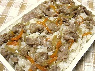 豚ごぼうの混ぜご飯のお弁当1.14☆006