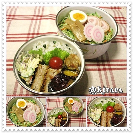 ◆７．２　冷たいラーメンのお弁当（長女）♪