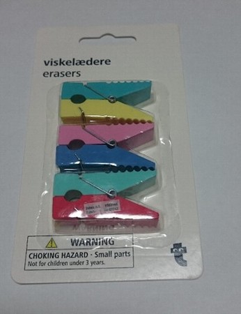 Flying Tiger Copenhagen クリップ型消しゴム