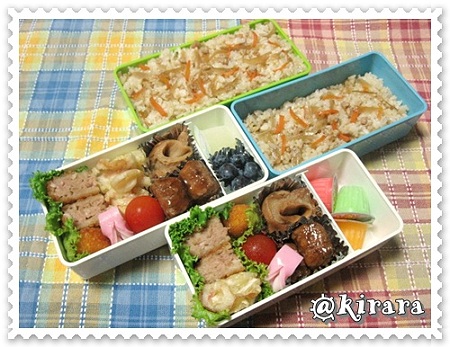 ◆７．１４　鶏牛蒡ご飯のお弁当♪033