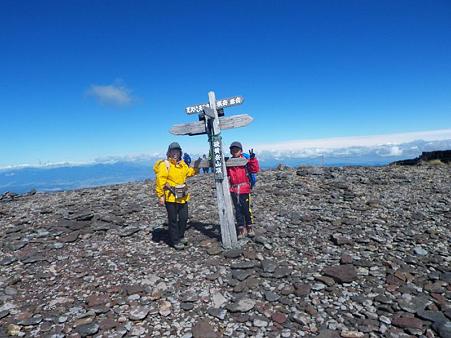 硫黄岳頂上