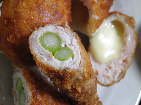 アスパラの肉巻きフライ・ささ身のチーズフライ