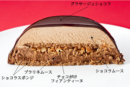 ケーキ6層の内部