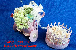 花ワゴンとミニガーデン