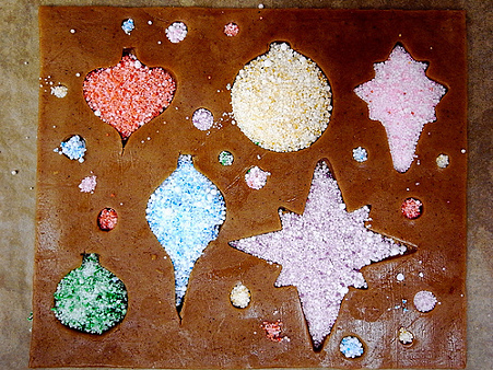 Stained Glass Postcard Cookie Before