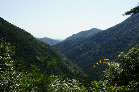 七種滝からの眺望