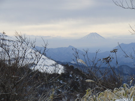 飯盛山と富士山